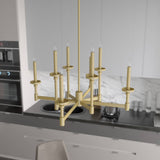 Hunter Briargrove 8-Light Matte Vintage Led Chandelier
