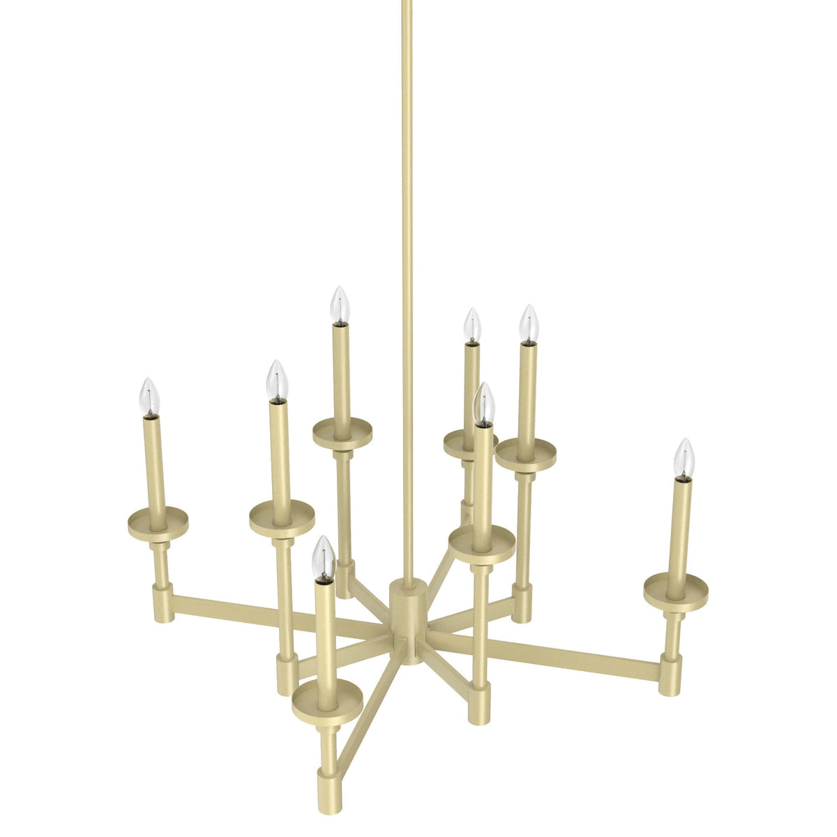Hunter Briargrove 8-Light Matte Vintage Led Chandelier
