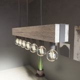 Hunter Donelson 7-Light Matte Brown Transitional Led Chandelier