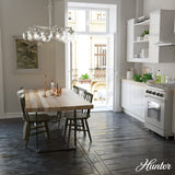 Hunter Saddle Creek 6-Light Brushed Nickel Transitional Led Chandelier