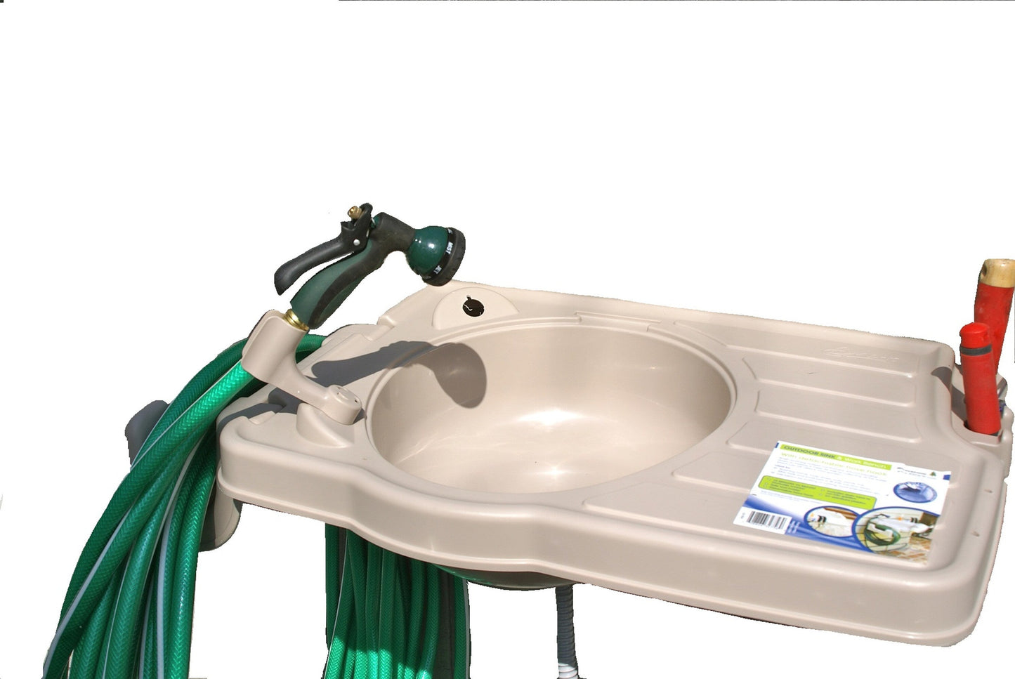 RSI 20x28 Wall Mount Utility Tub with Drain, Tan, 1-Basin