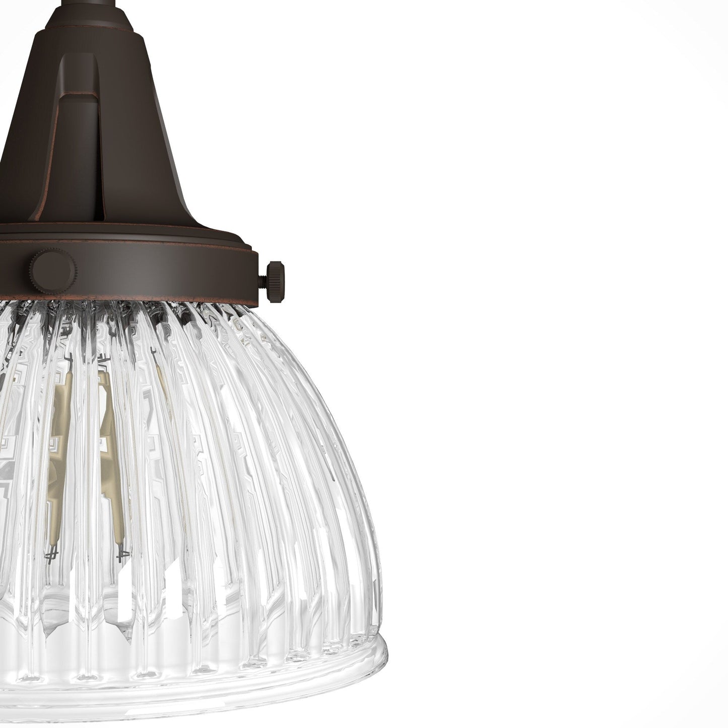 Hunter Cypress Grove 4-Light Matte Copper Transitional Led Crystal Chandelier