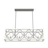 Hunter Gablecrest 4-Light Burnished Off-white Rustic Led Chandelier