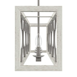 Hunter Gablecrest 4-Light Burnished Off-white Rustic Led Chandelier