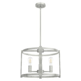 Hunter Astwood 4-Light Brushed Nickel Transitional Led Cage Chandelier
