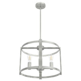 Hunter Astwood 4-Light Brushed Nickel Transitional Led Cage Chandelier