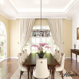 Hunter Langwood 6-Light Matte Copper Transitional Led Bare Bulb Chandelier