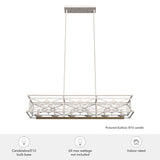 Hunter Langwood 6-Light Matte White Transitional Led Bare Bulb Chandelier