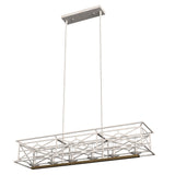 Hunter Langwood 6-Light Matte White Transitional Led Bare Bulb Chandelier