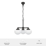 Hunter Saddle Creek 3-Light Satin Bronze Transitional Led Chandelier