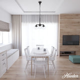 Hunter Saddle Creek 3-Light Satin Bronze Transitional Led Chandelier