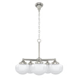 Hunter Saddle Creek 5-Light Brushed Nickel Transitional Led Chandelier