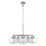 Hunter Saddle Creek 5-Light Brushed Nickel Transitional Led Chandelier