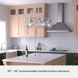 Hunter Saddle Creek 5-Light Brushed Nickel Transitional Led Chandelier