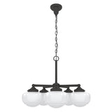 Hunter Saddle Creek 5-Light Satin Bronze Transitional Led Chandelier