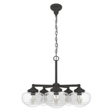 Hunter Saddle Creek 5-Light Satin Bronze Transitional Led Chandelier