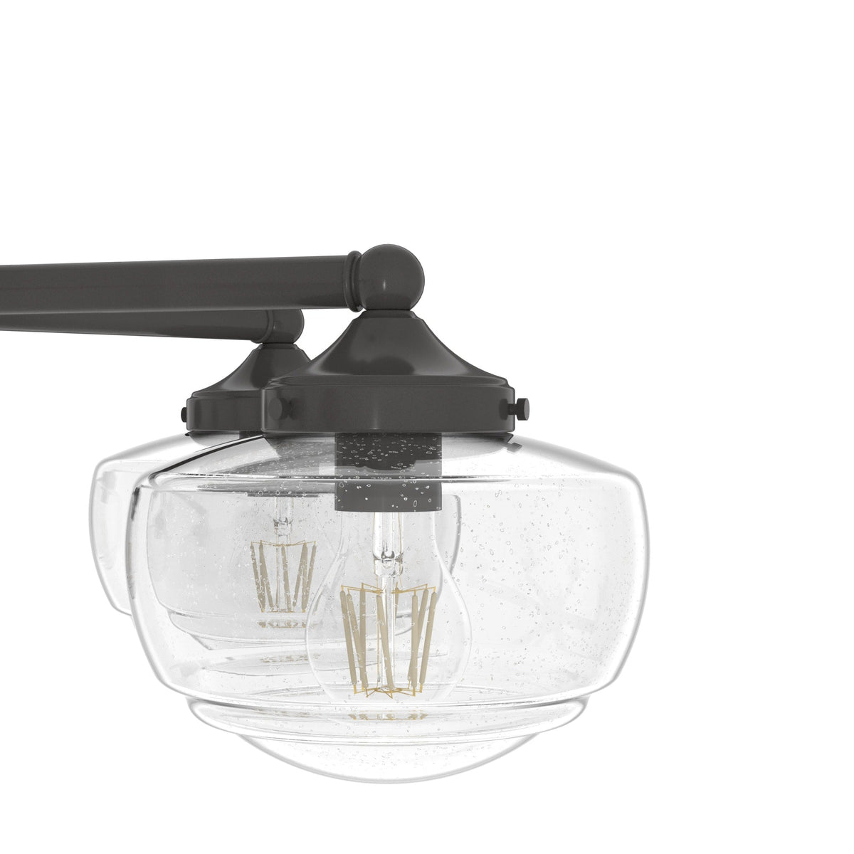 Hunter Saddle Creek 6-Light Satin Bronze Transitional Led Chandelier