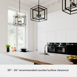 Hunter Doherty 4-Light Matte Black Modern/Contemporary Led Bare Bulb Chandelier