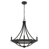 Hunter Perch Point 5-Light Satin Bronze Transitional Led Chandelier