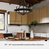 Hunter Perch Point 5-Light Satin Bronze Transitional Led Chandelier