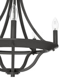 Hunter Perch Point 5-Light Satin Bronze Transitional Led Chandelier