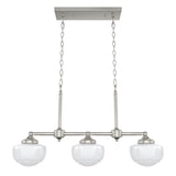 Hunter Saddle Creek 3-Light Brushed Nickel Transitional Led Chandelier
