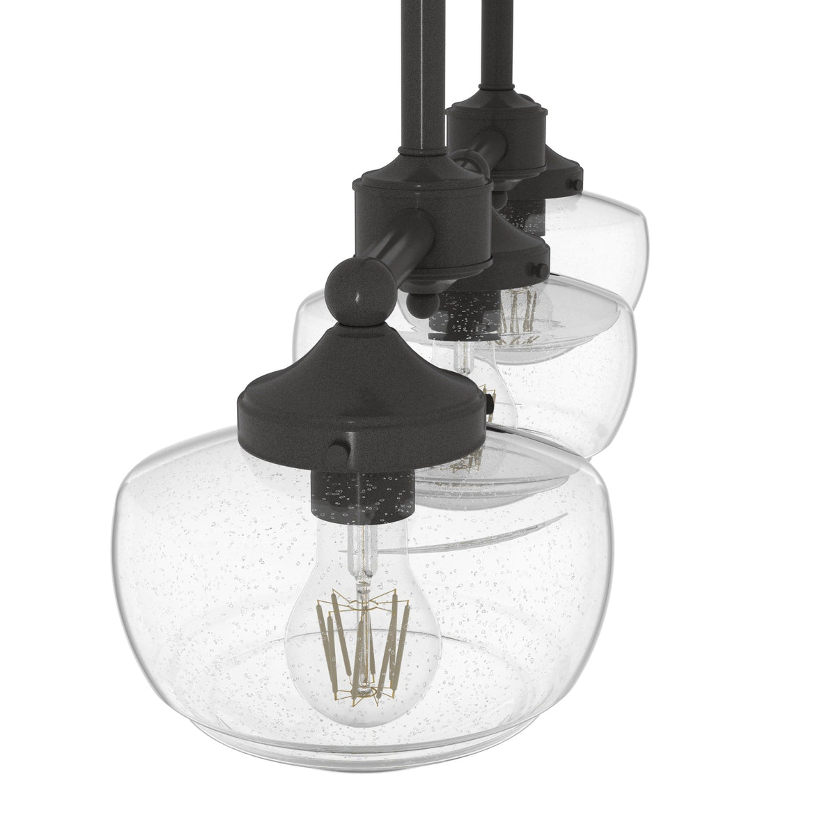 Hunter Saddle Creek 3-Light Satin Bronze Transitional Led Chandelier