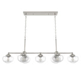 Hunter Saddle Creek 7-Light Brushed Nickel Transitional Led Chandelier