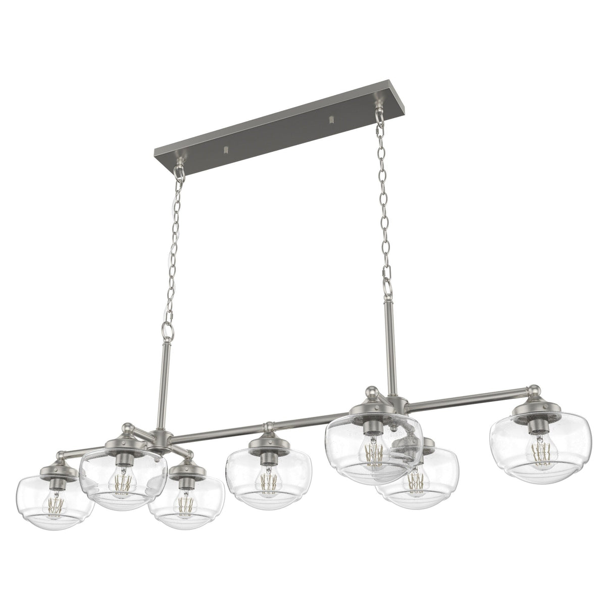 Hunter Saddle Creek 7-Light Brushed Nickel Transitional Led Chandelier