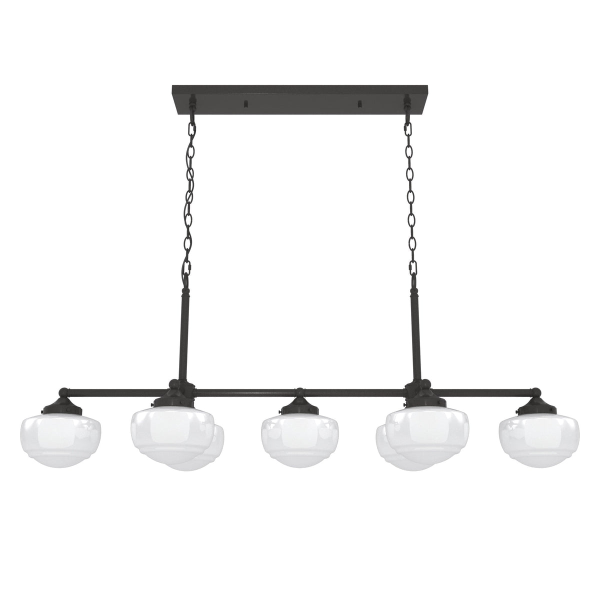 Hunter Saddle Creek 7-Light Satin Bronze Transitional Led Chandelier