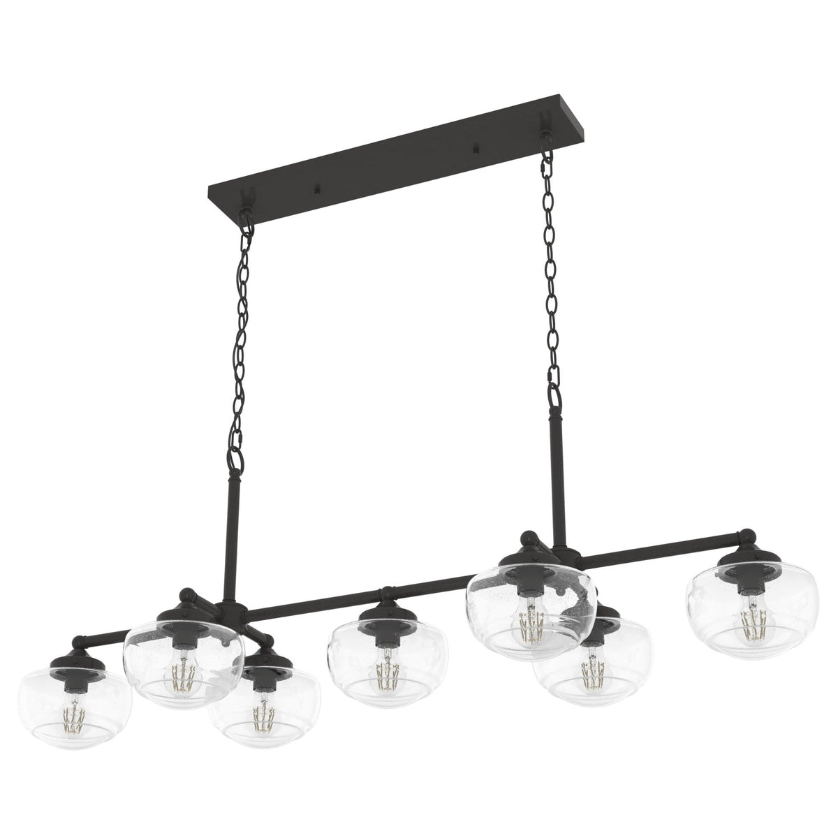 Hunter Saddle Creek 7-Light Satin Bronze Transitional Led Chandelier