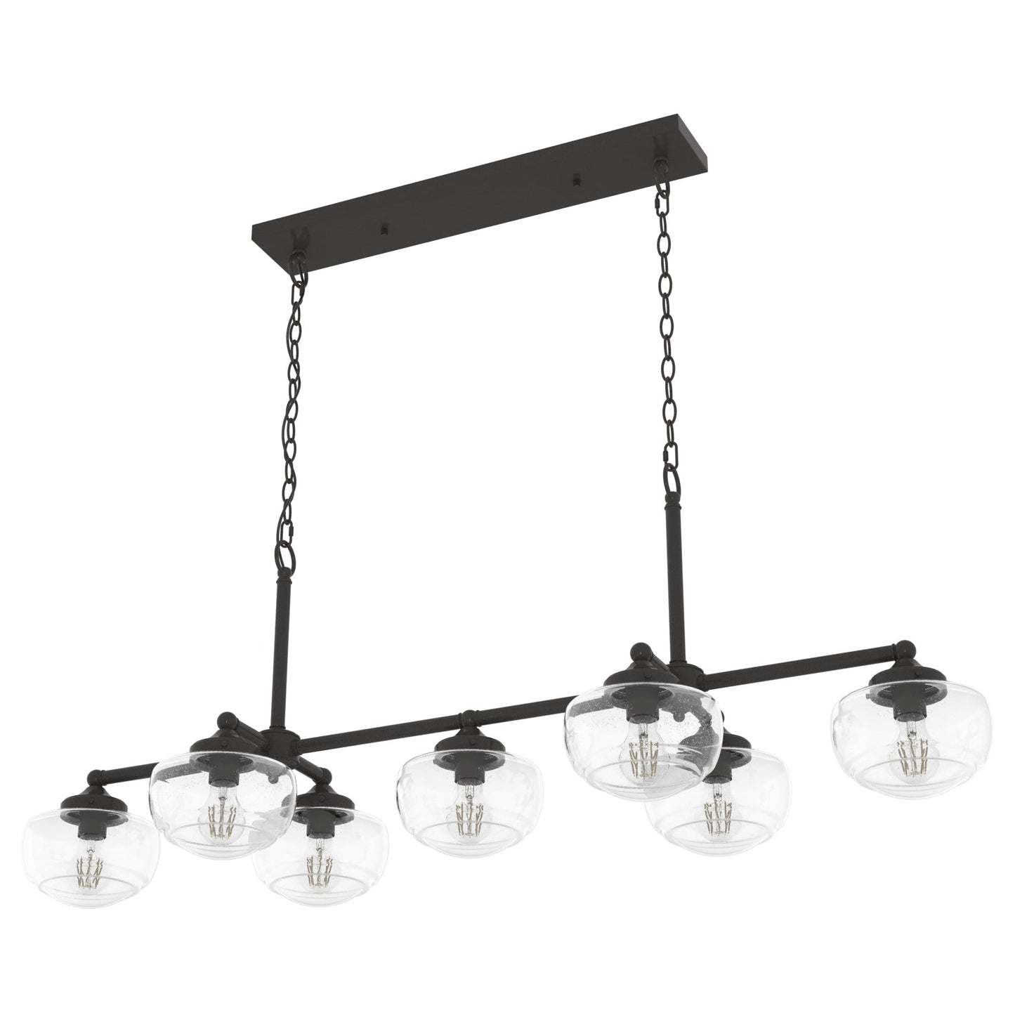 Hunter Saddle Creek 7-Light Satin Bronze Transitional Led Chandelier