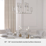 Hunter Kerrison 8-Light Brushed Nickel Transitional Led Chandelier