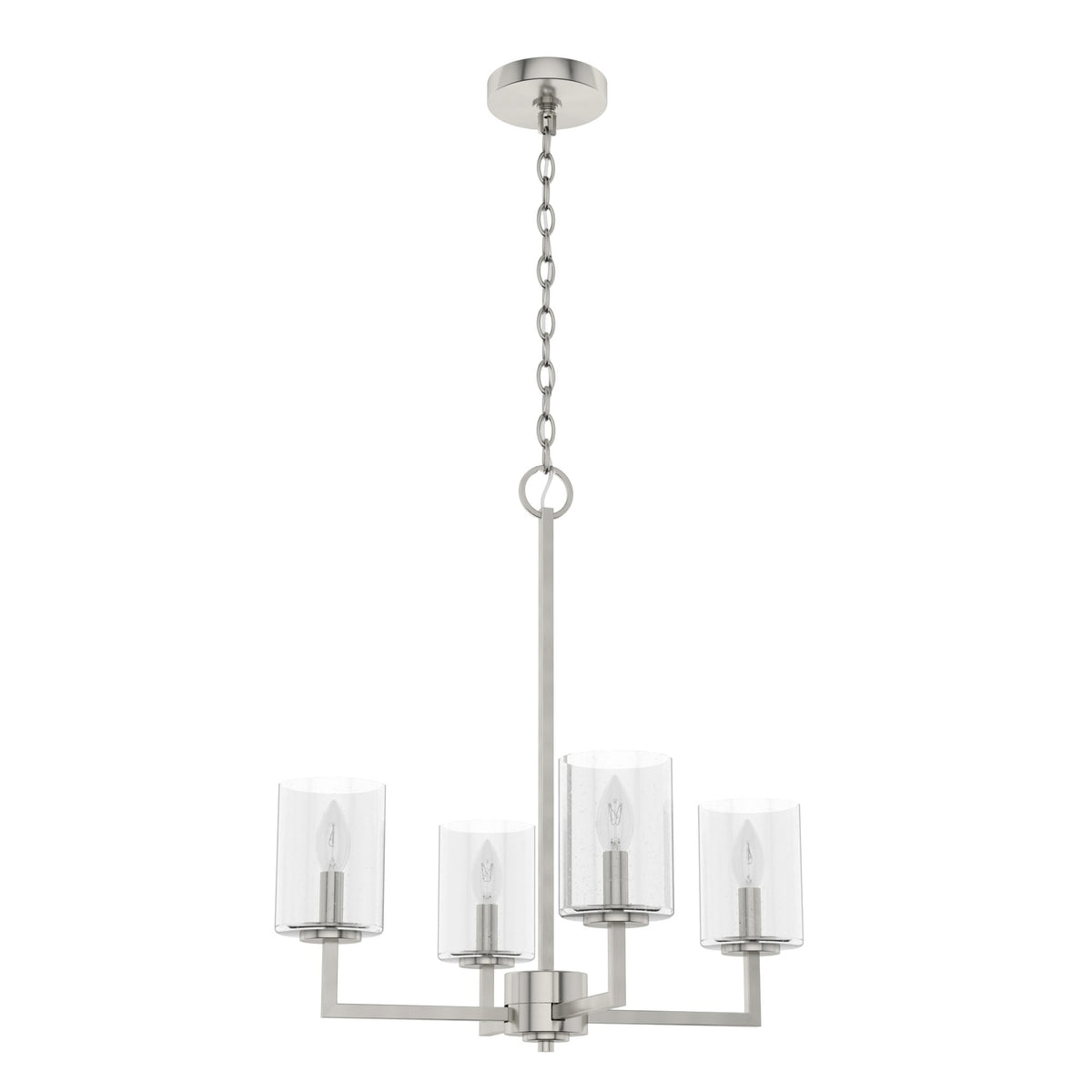 Hunter Kerrison 4-Light Brushed Nickel Transitional Led Chandelier