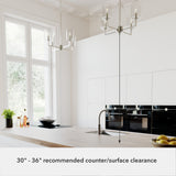 Hunter Kerrison 4-Light Brushed Nickel Transitional Led Chandelier