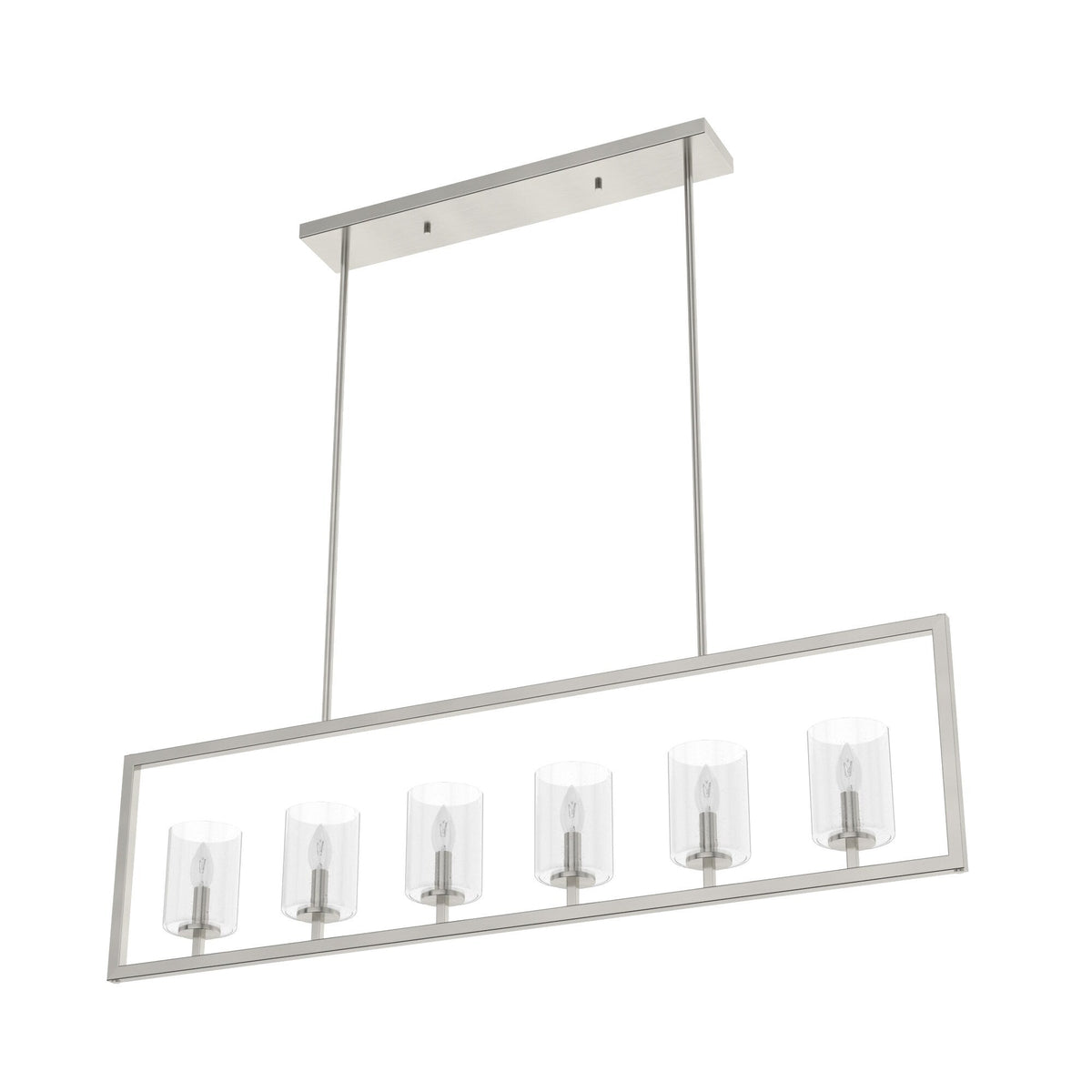 Hunter Kerrison 6-Light Brushed Nickel Transitional Led Chandelier