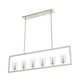 Hunter Kerrison 6-Light Brushed Nickel Transitional Led Chandelier