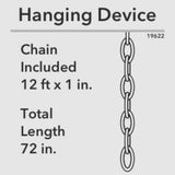 Hunter Bearden 4-Light Satin Black Transitional Led Bare Bulb Chandelier