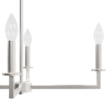 Hunter Bearden 8-Light Brushed Nickel Transitional Led Bare Bulb Chandelier