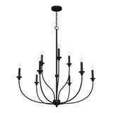 Hunter Southcrest 9-Light Matte Black Transitional Led Chandelier
