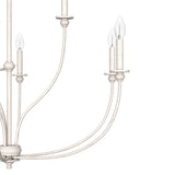 Hunter Southcrest 9-Light Distressed White Transitional Led Chandelier