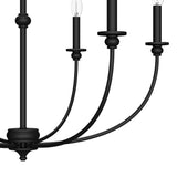 Hunter Southcrest 6-Light Matte Black Transitional Led Chandelier