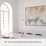 Hunter Southcrest 6-Light Distressed White Transitional Led Chandelier