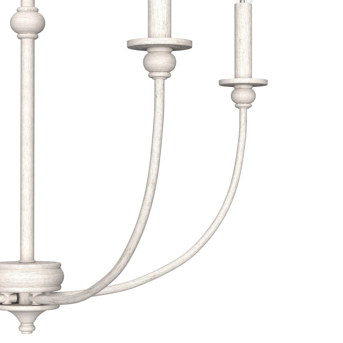 Hunter Southcrest 4-Light Distressed White Transitional Led Chandelier