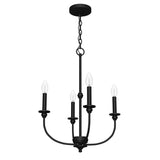 Hunter Southcrest 4-Light Matte Black Transitional Led Chandelier