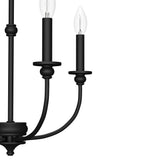 Hunter Southcrest 4-Light Matte Black Transitional Led Chandelier