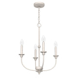 Hunter Southcrest 4-Light Distressed White Transitional Led Chandelier