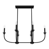 Hunter Southcrest 6-Light Matte Black Transitional Led Chandelier