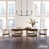 Hunter Southcrest 6-Light Matte Black Transitional Led Chandelier