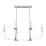 Hunter Southcrest 6-Light Distressed White Transitional Led Chandelier
